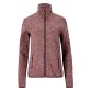 Lysrød meleret dame fleece 