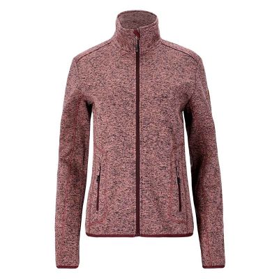 Lysrød meleret dame fleece 