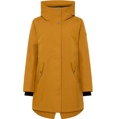 Didriksons Alana dameparka i spice brown vinterjakke set forfra