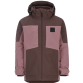 Lyserød og brun Didriksons Dolomit vinterjakke til børn (Dulce Pink)