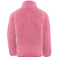 Lyserød Didriksons Gibbs teddy fleece trøje til børn i farven heather pink set bagfra