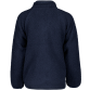 Navy blå Didriksons Gibbs teddy fleece trøje til børn set bagfra