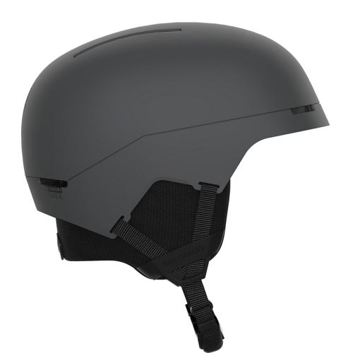 Mat grå unisex skihjelm