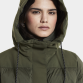 Grøn dame parka. Didriksons Fay 