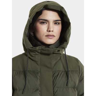 Grøn dame parka. Didriksons Fay 