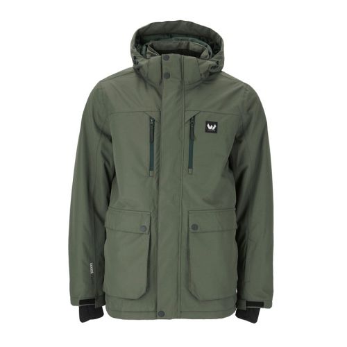 olivengrøn skijakke junior model