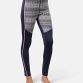 Blå Kari Traa Mina midlayerpants med lyst mønster, strikket i 100% merinould og vist på model