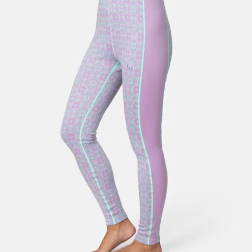 Uld baselayer pants fra Kari Traa, model Rose i farve Lily, lys lilla