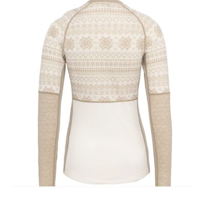 Bagfra af  lys Kari Traa Vilma midlayer i 100% merinould. Bluse med rund hals 