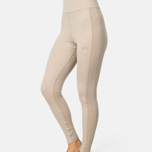 Kari Traa Vilma, lyse midlayer pants i blød merinould, i flot skandinavisk mønster 