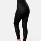 Bagfra af sorte Kari Traa Vilma midlayer pants i mønsterstrikket merinould