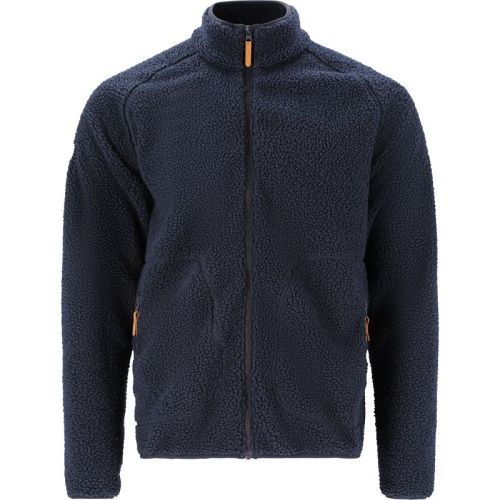 Smart og blød Whistler Pioneer teddy unisex fleecejakke  i navy blå.