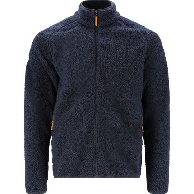 Smart og blød Whistler Pioneer teddy unisex fleecejakke  i navy blå.