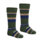 Seger Kids Stripe skistrømper i merino uld til børn dark army