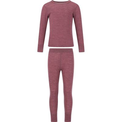 Mauve ZigZag Beta uld  baselayersæt i Merino uld til børn 