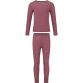 Mauve ZigZag Beta uld  baselayersæt i Merino uld til børn 