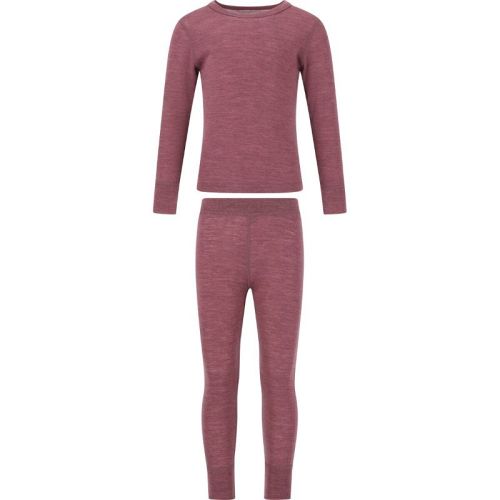 Mauve ZigZag Beta uld  baselayersæt i Merino uld til børn 