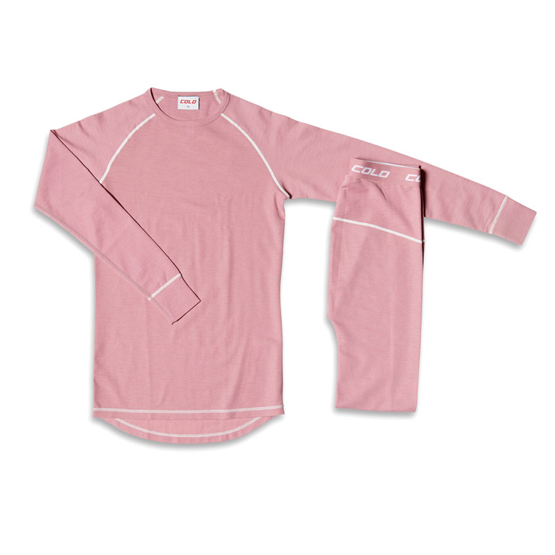 COLD Merino Wool skiundertøj - Rose